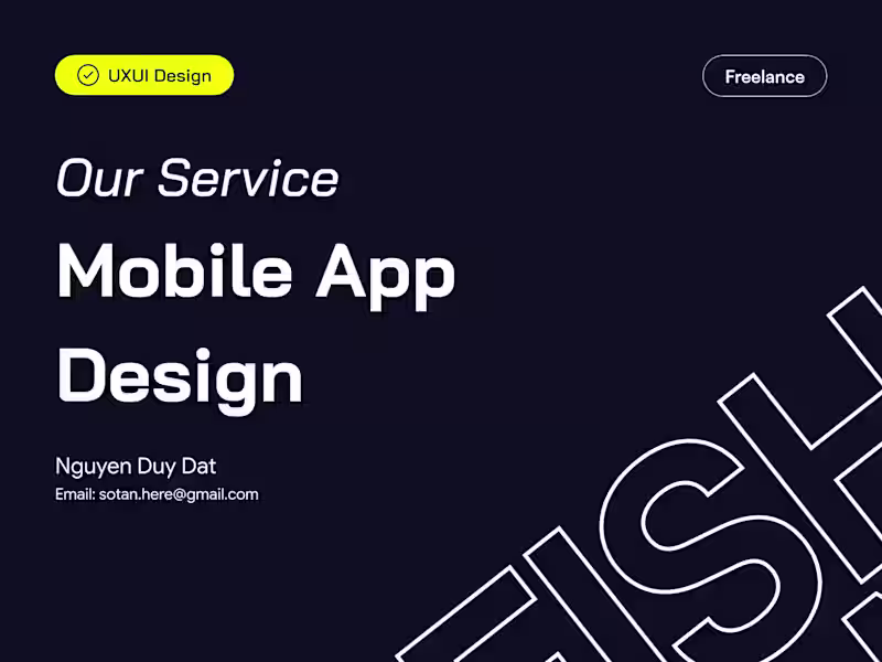Cover image for Mobile App Design - Product Design