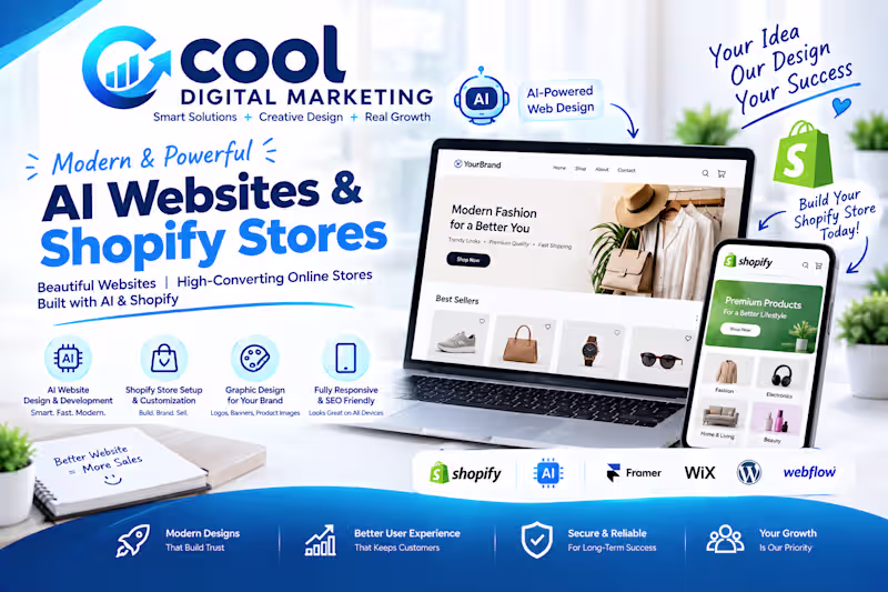 Cover image for Shopify Store Development | E-commerce Website Design & Setup
