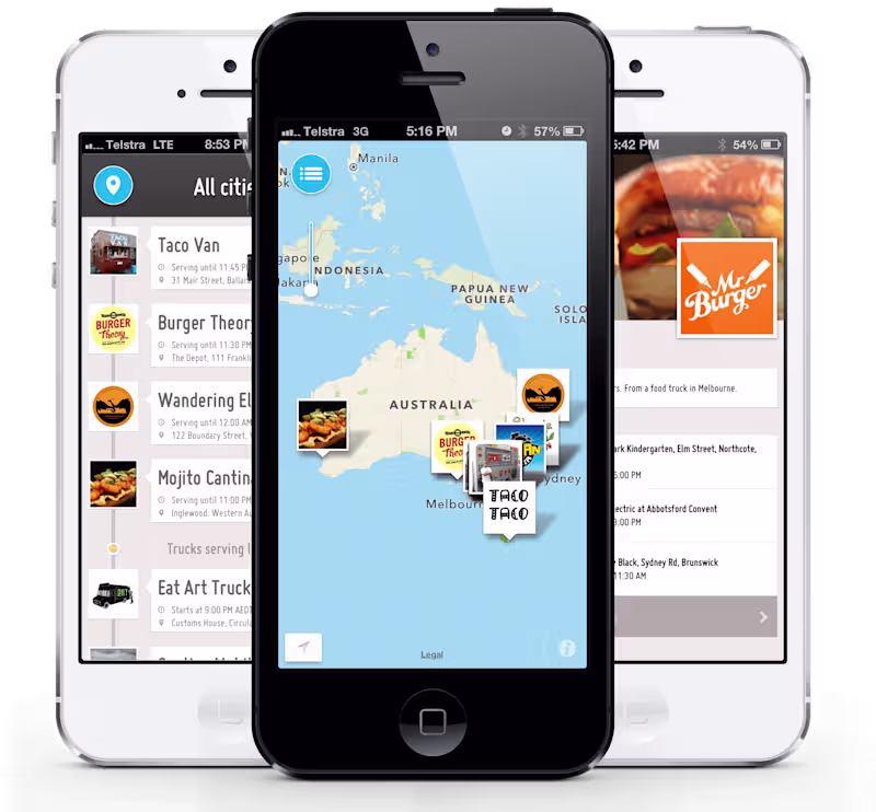 Cover image for Redesign and development of food truck app