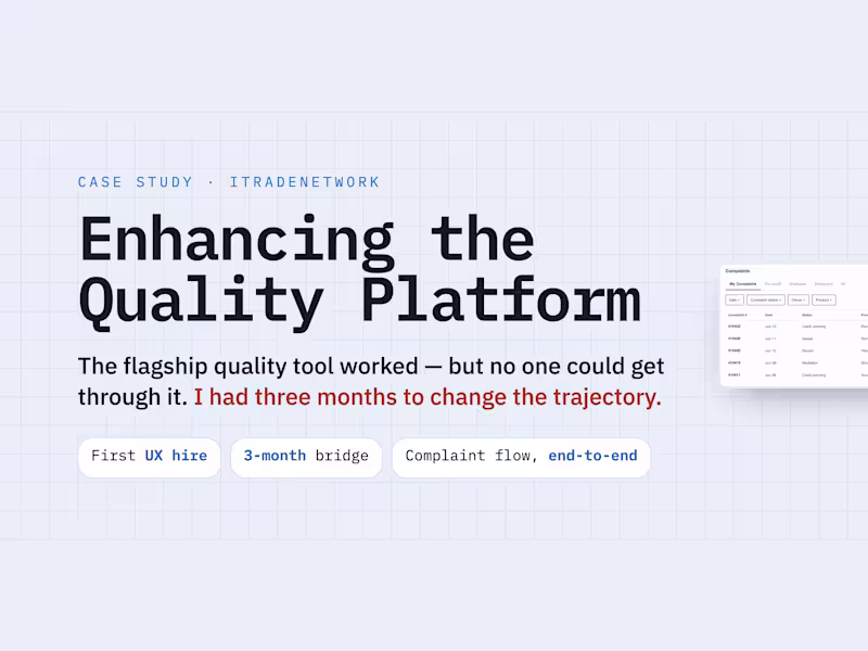Cover image for iTradeNetwork: The Most Useful Thing I Left Was a Direction