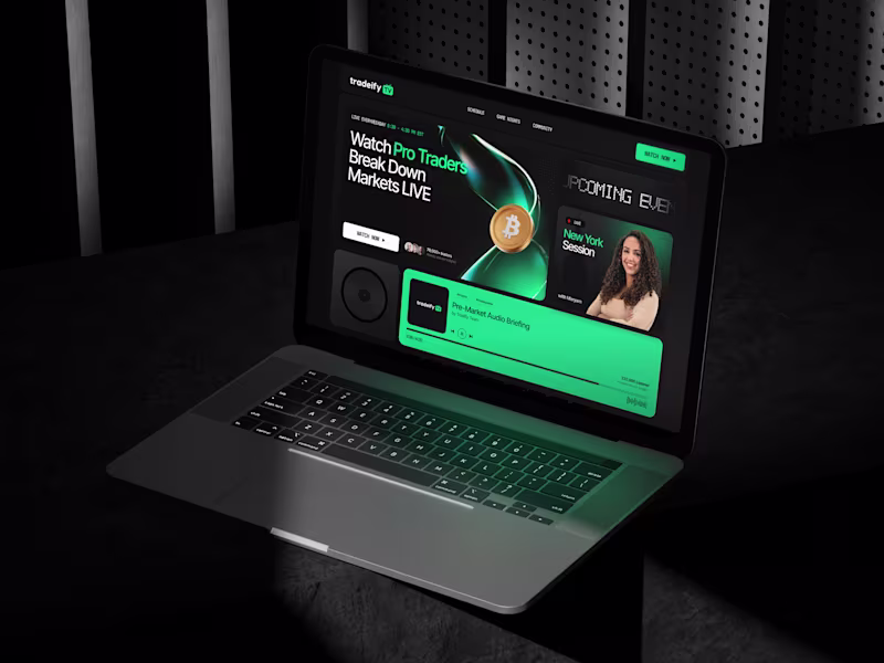Cover image for Tradeify - Redesign Website Concept & Experience