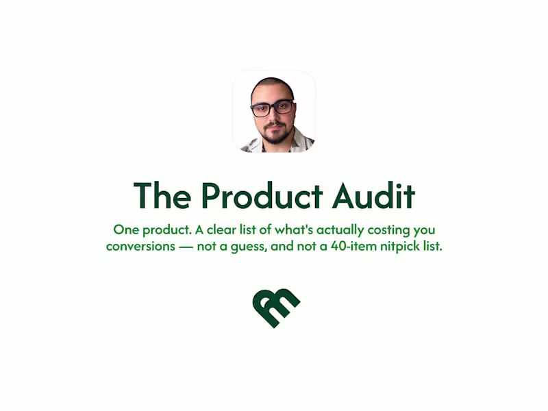 Cover image for The Product Audit
