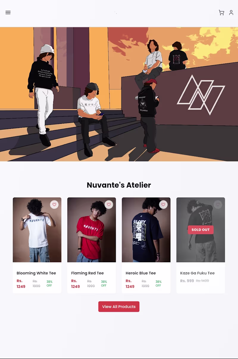 Cover image for Responsive Website Development for Nuvante India