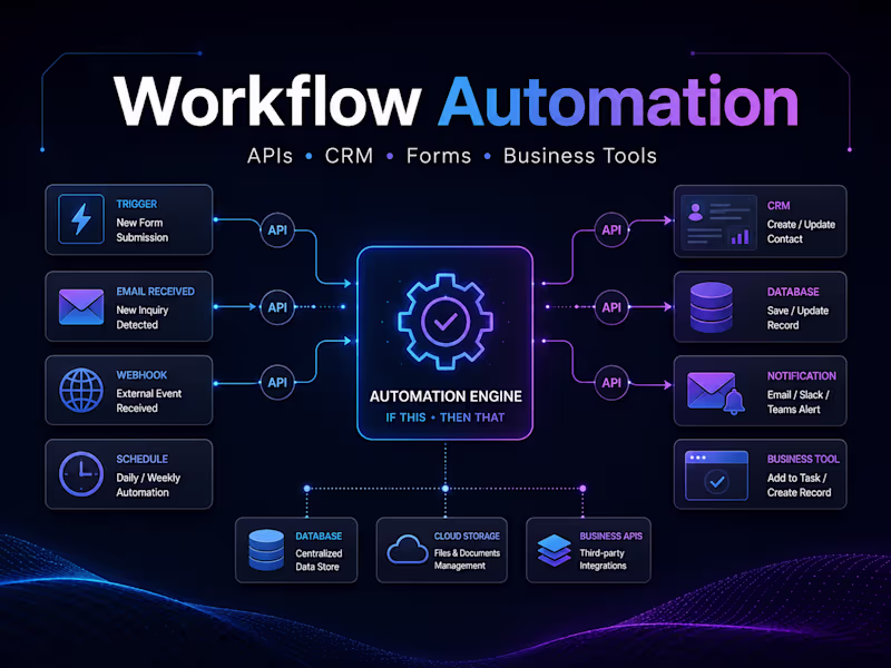 Cover image for Business Workflow Automation & API Integration