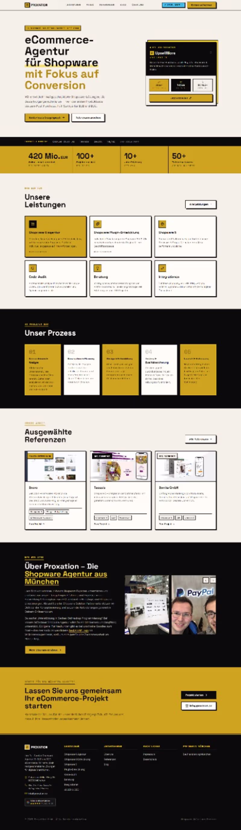 Cover image for Proxation - E-Commerce Agency Website