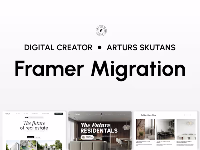Cover image for Framer Migration