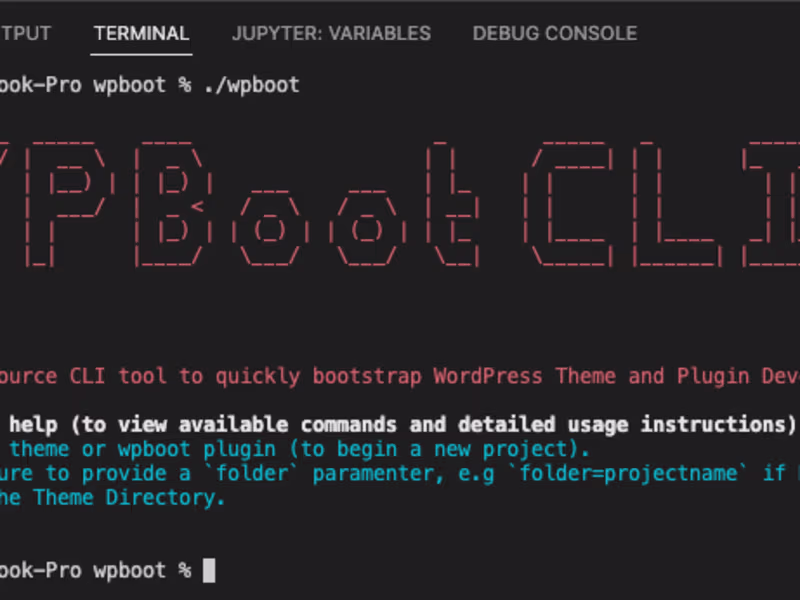 Cover image for WPBoot - A FREE and OpenSource Liteweight CLI Tool