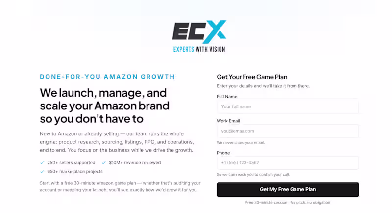 Cover image for EcomXprt - 3-Step Amazon Lead Gen Funnel