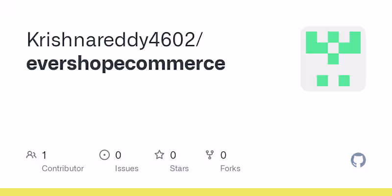 Cover image for Krishnareddy4602/evershopecommerce