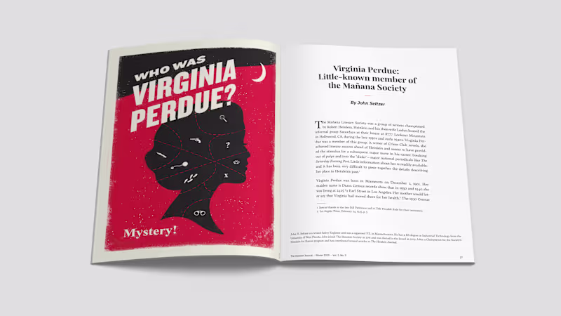 Cover image for The Heinlein Journal rebranding & editorial design