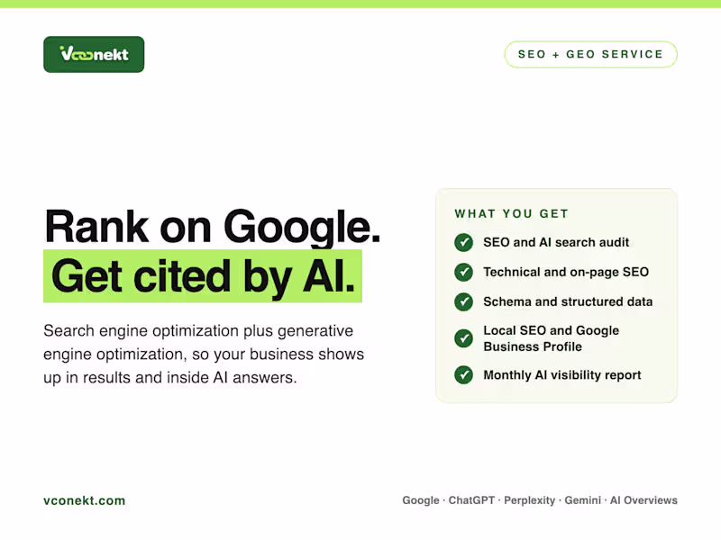 Cover image for SEO + GEO: Get Found on Google and Cited by AI