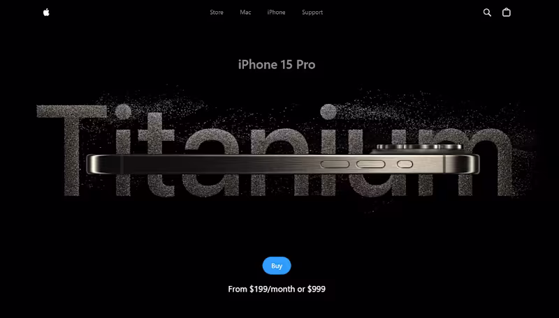Cover image for iPhone 15 Pro Landing Page - Clone