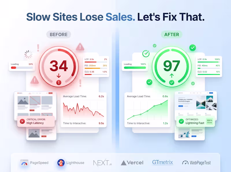 Cover image for Fix Core Web Vitals & Get a 90+ PageSpeed Score Guaranteed