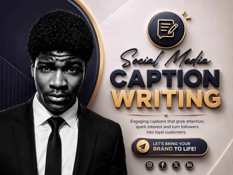 Cover image for Social Media Caption Writing