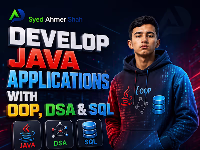Cover image for Develop Java Applications with OOP, DSA & SQL