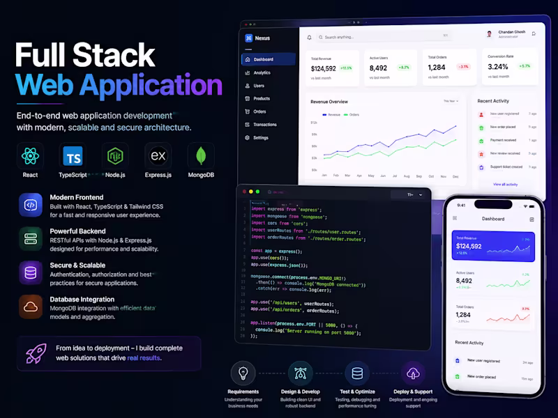 Cover image for Full Stack Web Application