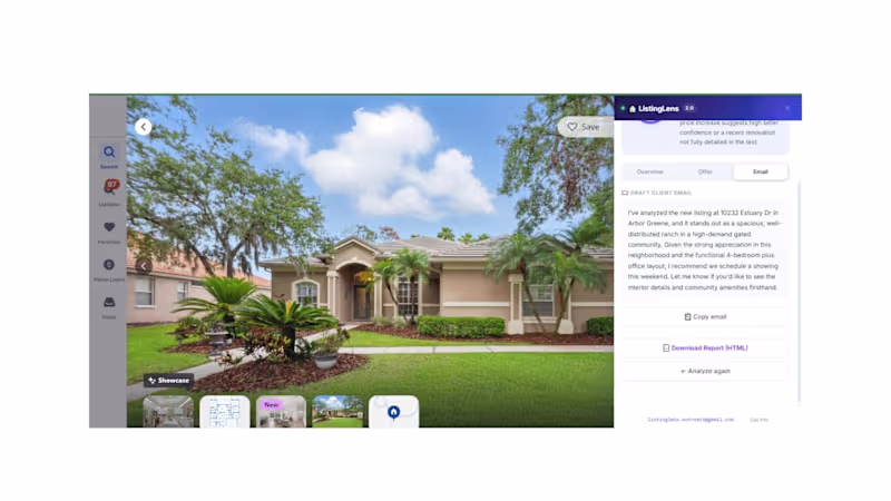 Cover image for ListingLens — AI Chrome Extension