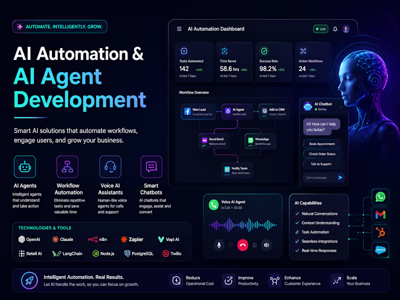 Cover image for AI Automation & AI Agent Development