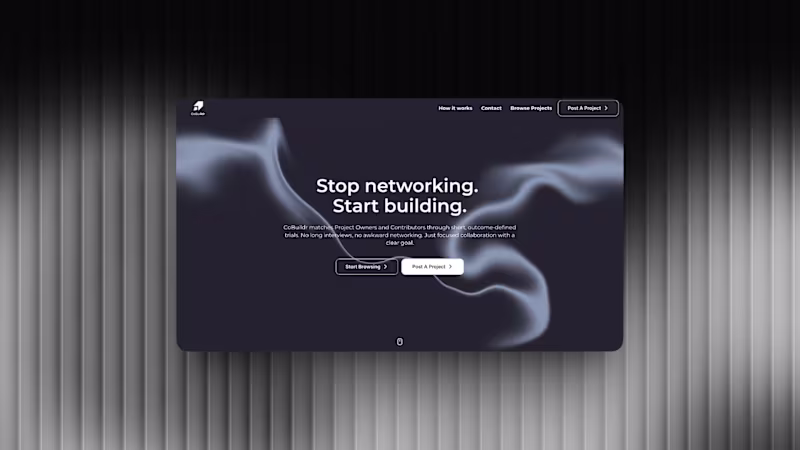 Cover image for CoBuildr MVP Website with CMS and Application Flow