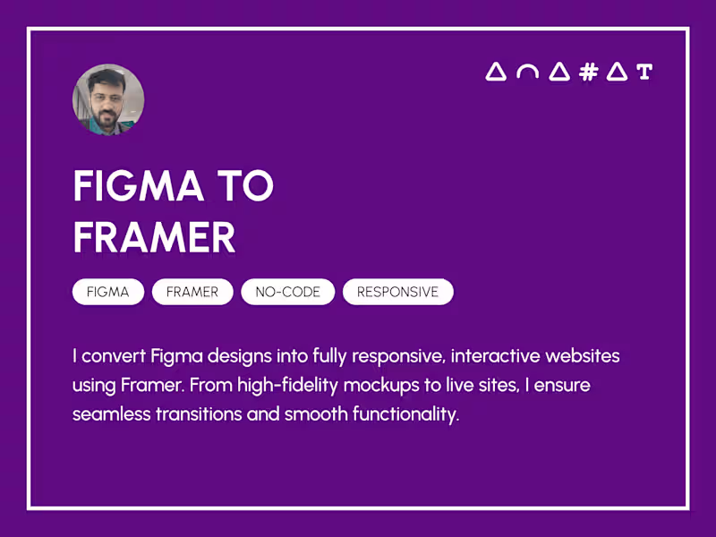 Cover image for Figma to Framer: Pixel-Perfect Design, Animations & Effects