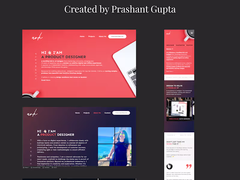 Cover image for Ark Design: A Basic to Premium Figma Revamp