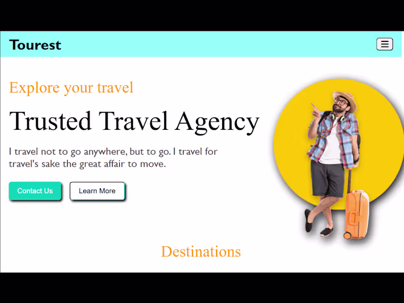 Cover image for Clone of Travel Website