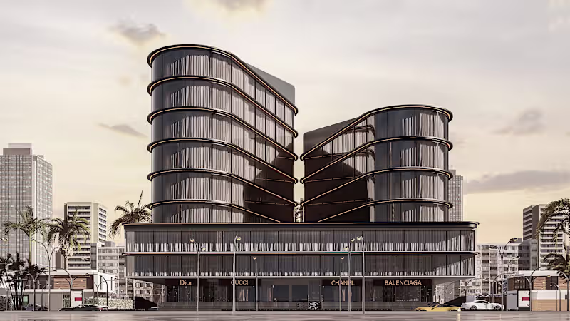 Cover image for Futuristic Hotel Facade | Exterior