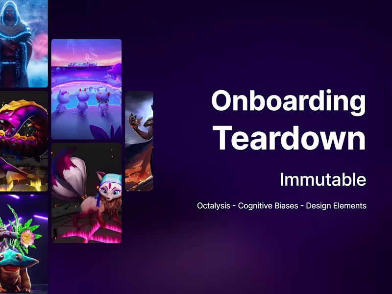 Cover image for Immutable Play Feed – Onboarding Teardown