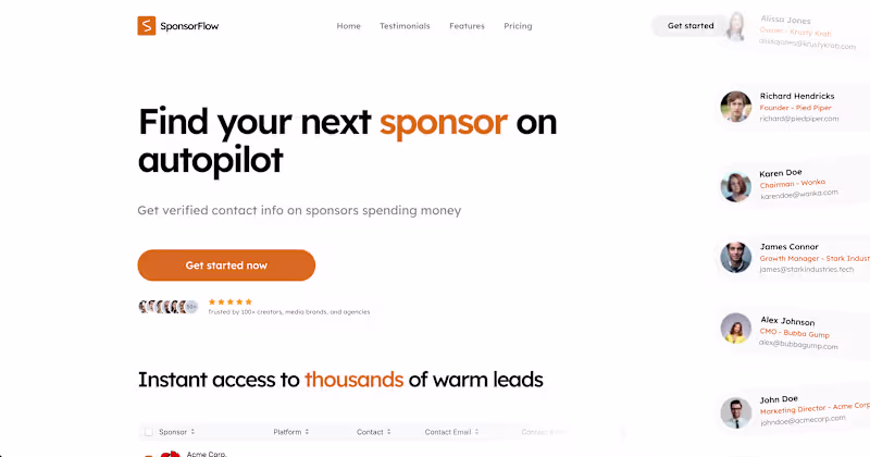 Cover image for SponsorFlow is a database to