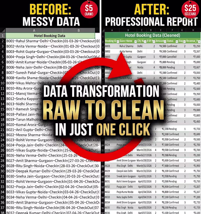 Cover image for raw to cleaning