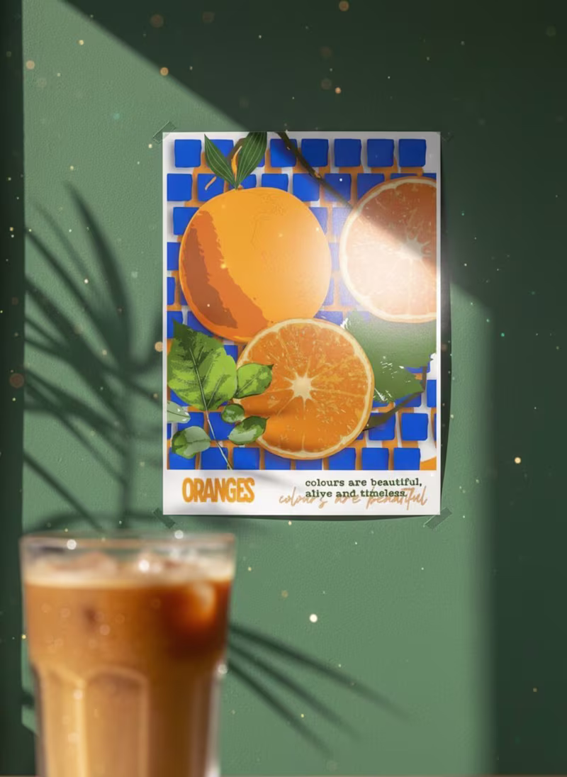 Cover image for a splash of sunshine for your wall 🍊 this modern orange wal...