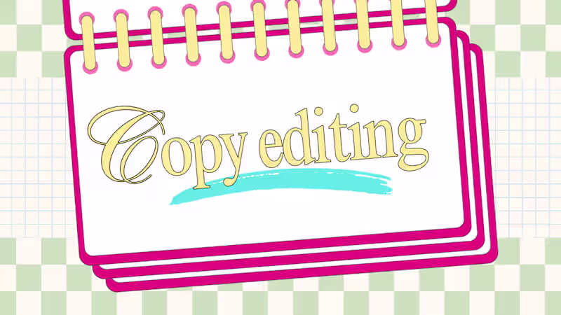Cover image for Copy editing