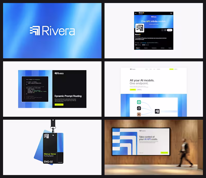 Cover image for An overview of the Rivera brand identity A tool that automat...