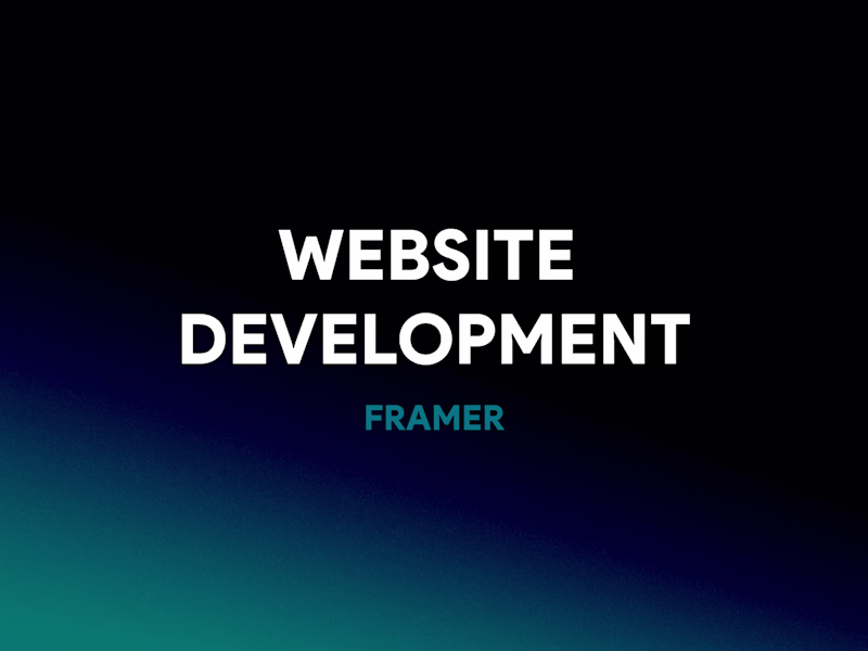 Cover image for Website Development (Framer)
