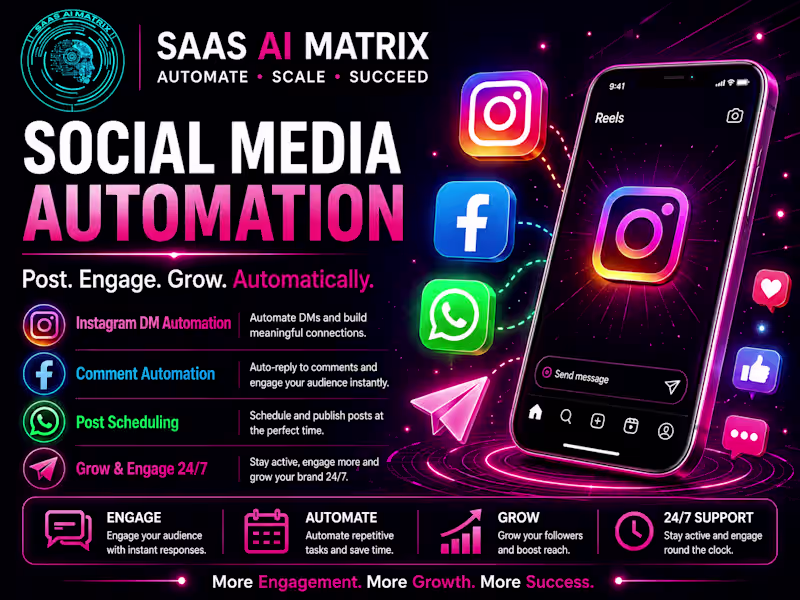Cover image for Social Media Automation & Engagement Growth System