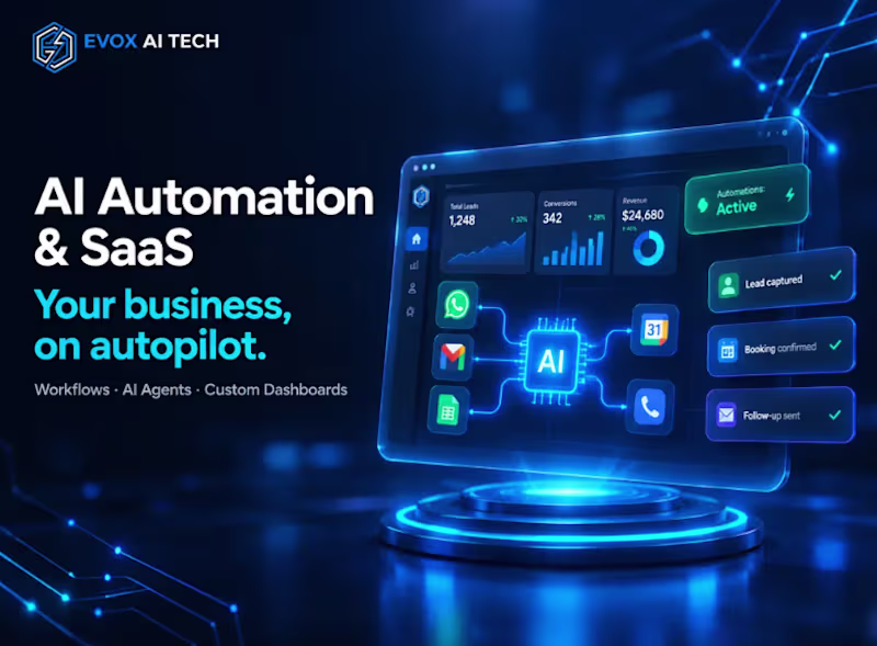 Cover image for AI Automation & Custom SaaS Development