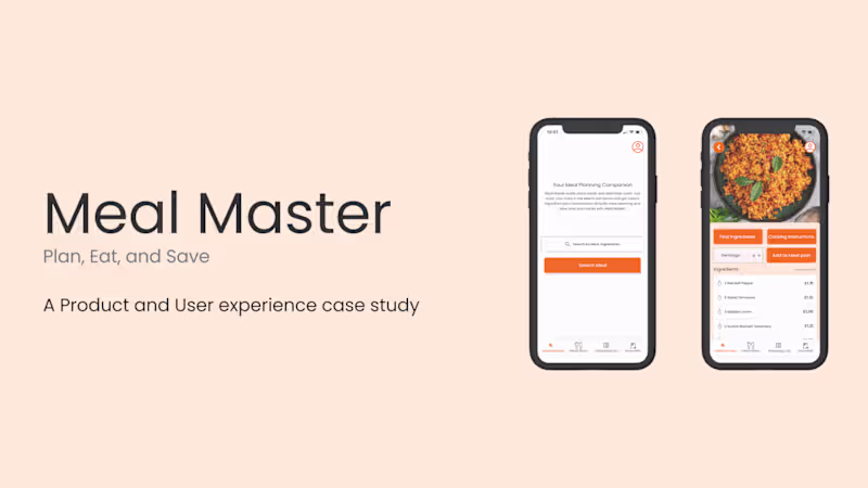 Cover image for Meal Master: A product case study