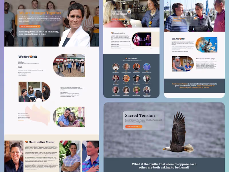 Cover image for WeAreOne Alliance Kajabi Website Redesign