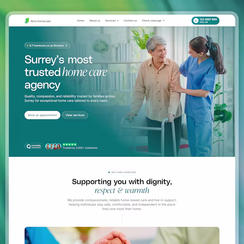 Cover image for Aims Homecare UK