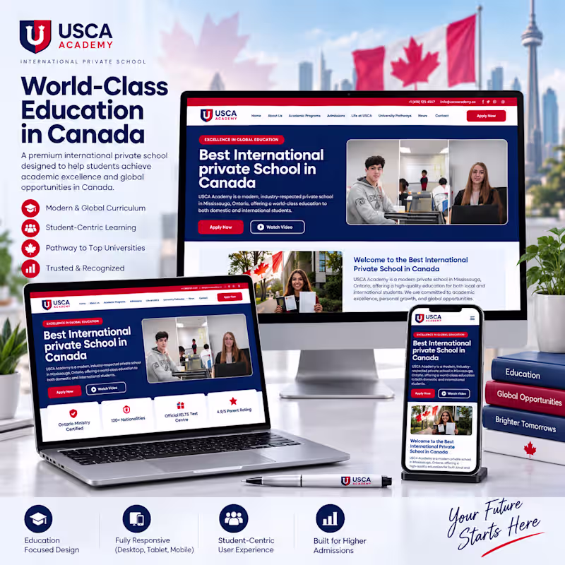 Cover image for USCA Academy is a modern