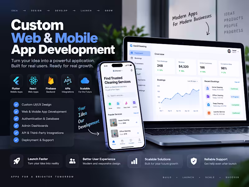 Cover image for Custom Web & Mobile App Development