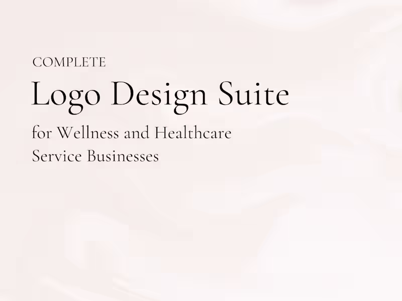 Cover image for Logo Design Suite for Wellness and Healthcare Brands