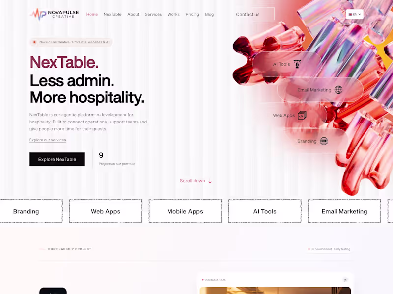 Cover image for Website design and build, Next.js or Webflow, launch ready