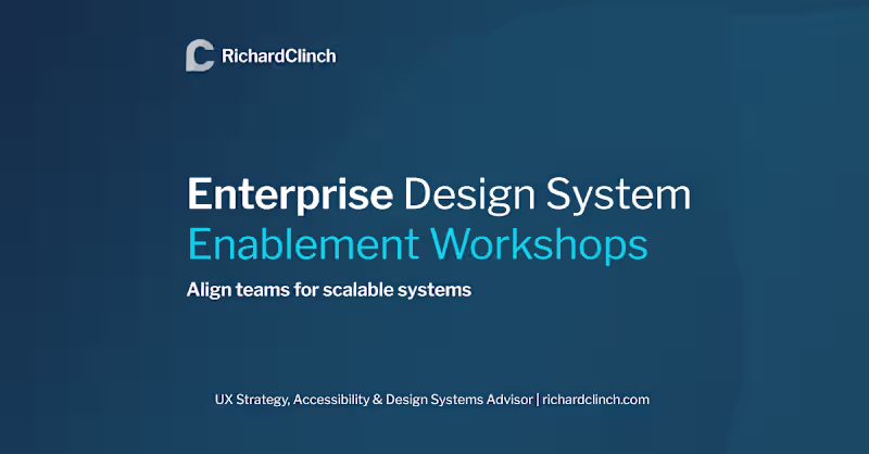 Cover image for 🎓 Enterprise Design System Enablement Workshops