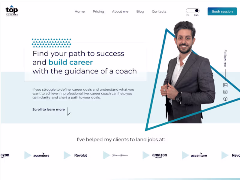 Cover image for Career coach website -TOP