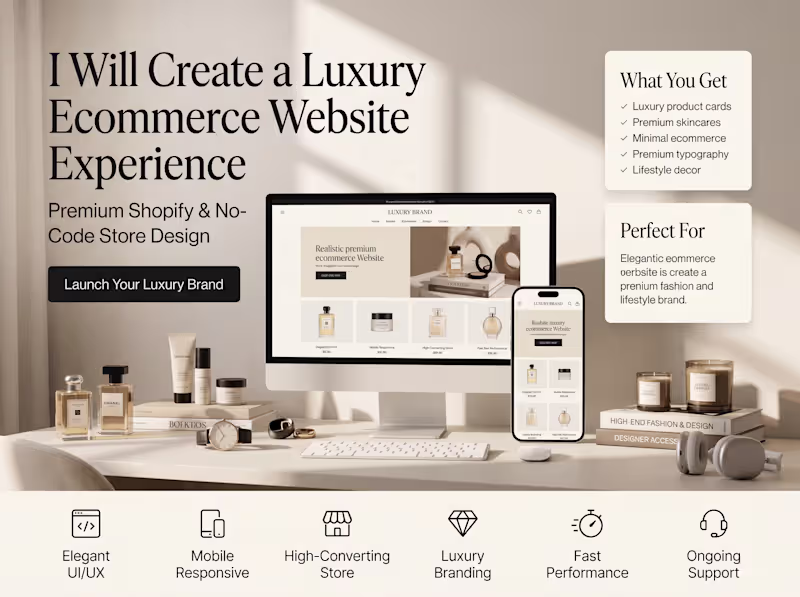 Cover image for Create a Luxury Fashion Ecommerce Website Experience