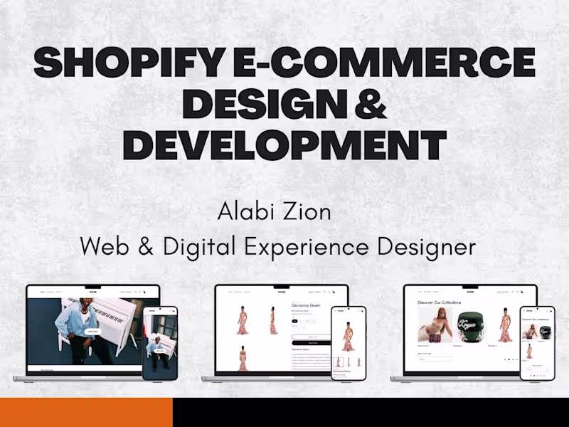 Cover image for Shopify E-commerce Design & Development