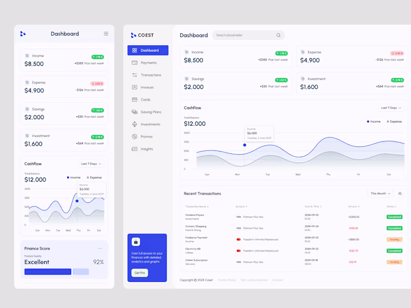 Cover image for SaaS Web App UI/UX – Intuitive, Clean & High-Performance