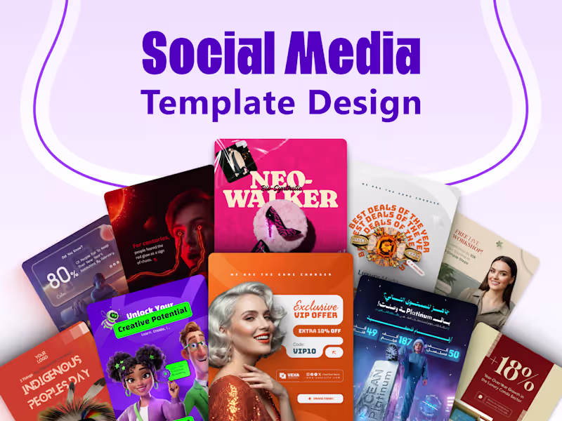 Cover image for Custom Social Media Templates Design