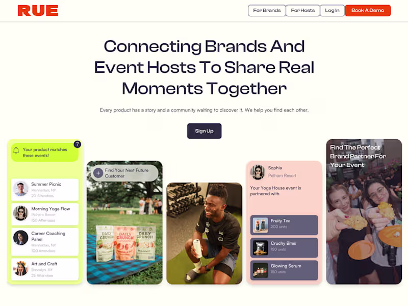 Cover image for Rue: Colorful and Dynamic Start-Up Landing Page That Converts